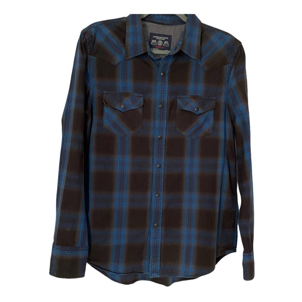 American Eagles Vintage fit Men plaid shirt. M